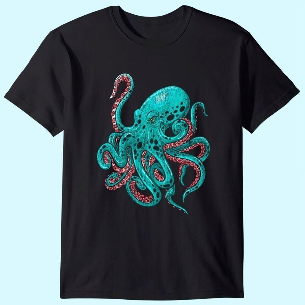Kraken Octopus Sea Creature Myth Graphic T Shirt